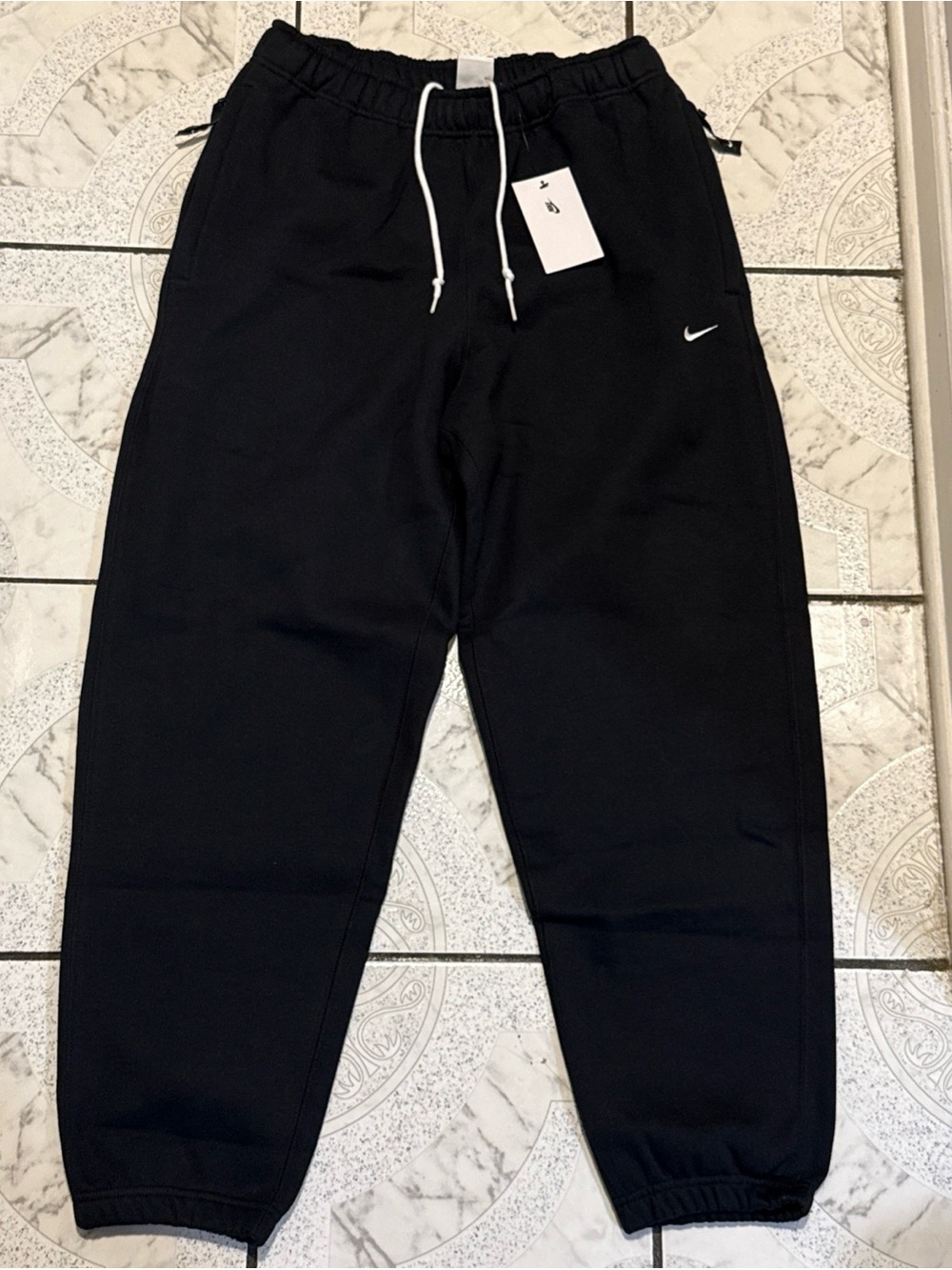 New Nike Solo Swoosh Fleece Jogger Sweatpants Black Men’s Size Medium DX1364-010